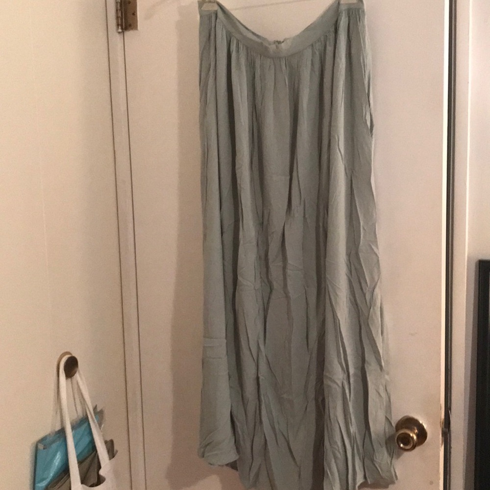 Sea foam Green Maxi Skirt